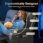 DG PEAFOWL Reclining Loveseat with USB Ports