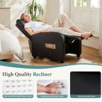 SMUG Leather Recliner Chair with Adjustable Backrest