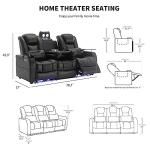 Airadlis Movie Theater Recliner with Ambient Lighting