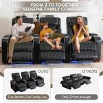 CALIVIA Power Reclining Home Theater Seats with USB