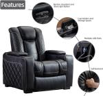 CANMOV Electric Recliner Chair with Ambient Lighting
