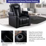 CANMOV Electric Recliner Chair with USB Ports and Cup Holders