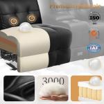 Massage Recliner Loveseat with LED Lights & USB