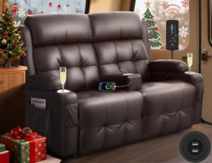 RV Loveseat Recliner Sofa with USB and Massage