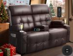 RV Loveseat Recliner Sofa with USB and Massage