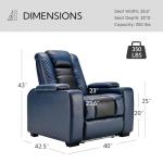 Electric Recliner Chairs Set with Cup Holders