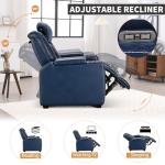 Electric Recliner Chairs Set with Cup Holders