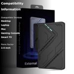 250GB Portable External Hard Drive - USB 3.0