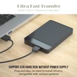 1TB Slim Portable External Hard Drive for All Devices