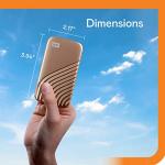 Western Digital 1TB My Passport Portable SSD - Gold