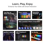 Smart 59-Key Piano Keyboard with LED Lights