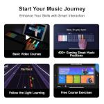 Smart 59-Key Piano Keyboard with LED Lights