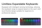 Smart 59-Key Piano Keyboard with LED Lights