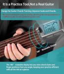 Portable Guitar Chord Practice Tool with Rotating Chart