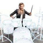 RGB Electric Air Drum Set with Bluetooth Sounds