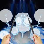 RGB Electric Air Drum Set with Bluetooth Sounds
