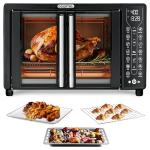 Gourmia 17-Preset Air Fryer Toaster Oven, Black