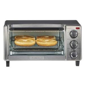 BLACK+DECKER Silver Toaster Oven, 15.47 Inch