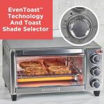 BLACK+DECKER Silver Toaster Oven, 15.47 Inch