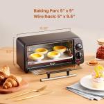 Compact 2-Slice Toaster Oven with Timer and Temp