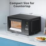 COMFEE' EM720CPL-PMB Black Countertop Microwave Oven