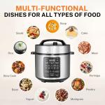 Simple Deluxe 12-in-1 Electric Pressure Cooker 6QT