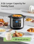 COMFEE’ 16-in-1 Electric Pressure Cooker 8 Quarts