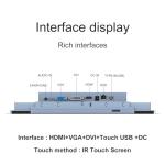 GreenTouch 15" Touchscreen Monitor - HDMI/VGA/DVI