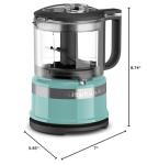 KitchenAid 3.5 Cup Food Chopper in Aqua Sky