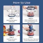 La Reveuse 7-Cup Electric Food Processor - Blue