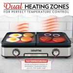 Gourmia 3-in-1 Electric Grill and Griddle Combo