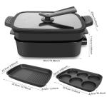 AEWHALE 3-in-1 Electric Grill and Skillet