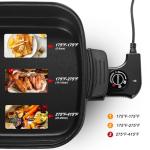 AEWHALE 2-in-1 Indoor Smokeless Electric Grill