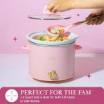 Paris Hilton 3.5-Quart Pink Manual Slow Cooker