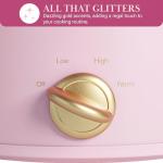 Paris Hilton 3.5-Quart Pink Manual Slow Cooker