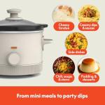 Bella 1.5 Qt Slow Cooker with Manual Control