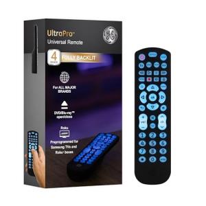 GE Universal Backlit Remote for Smart TVs & Devices