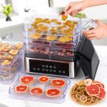 8-Tray Stainless Steel Food Dehydrator with Timer
