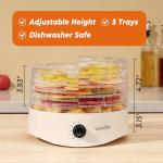 Small Food Dehydrator with 5 BPA-Free Racks