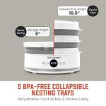 Elite Gourmet Digital Food Dehydrator with Adjustable Timer