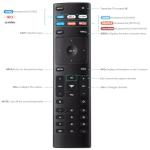 VIZIO Smart TV Replacement Remote Control XRT136