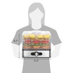 Elite Gourmet Food Dehydrator with Stainless Steel Trays