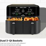 Chefman 6QT Dual Basket Air Fryer - Black