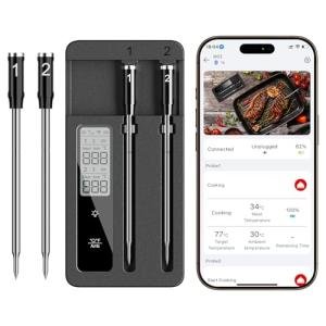 Smart Meat Thermometer with Bluetooth and WiFi