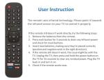 Universal Hisense TV Remote - Compatible with 4K UHD TVs
