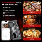 Smart Meat Thermometer with Bluetooth and WiFi