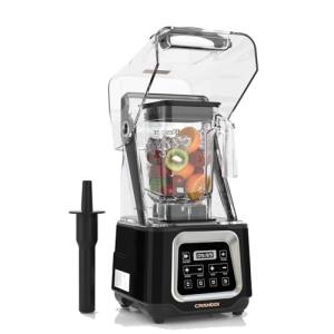 High-Power Commercial Smoothie Blender with 4 Settings