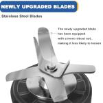 High-Power Commercial Smoothie Blender with 4 Settings