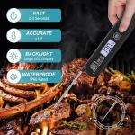 Ultrean Instant Read Meat Thermometer with Backlight