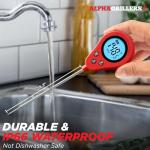 Instant Read Meat Thermometer with Backlit Display